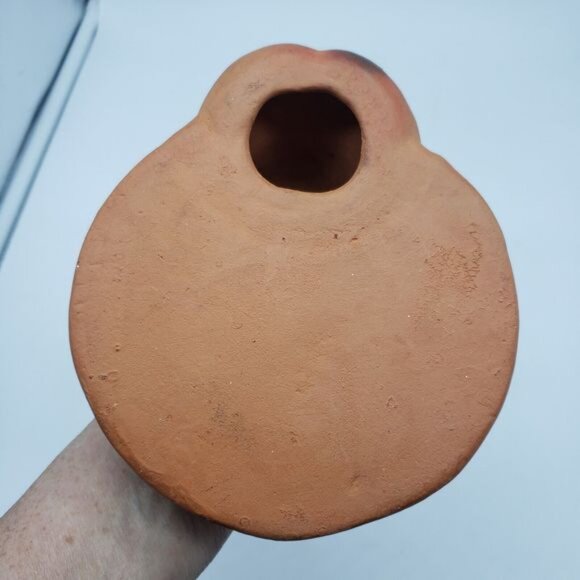 Vintage Woman & Baby Terracotta Figurine Hand Sculpted Clay Figure 7.5" Tall - Picture 9 of 9